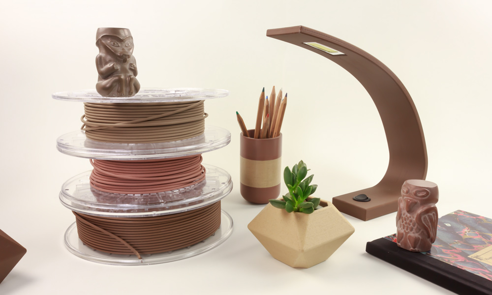Natural Wood PLA Filament for 3D Printing